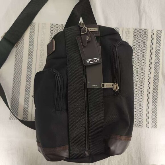 NWT Tumi Alpha Bravo Monterey Black Anti-Theft Sling | Tactical Crossbody Bag - Picture 1 of 5